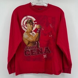 WWE Red John Cena Long Sleeve Shirt Men’s Small